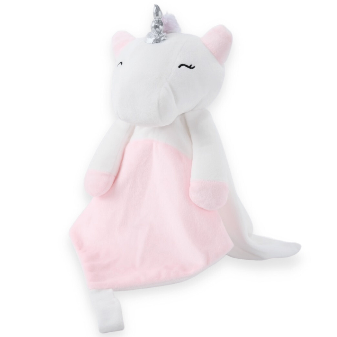 main image of love by emi white noise and lullaby comforter Maisie the unicorn lovey 