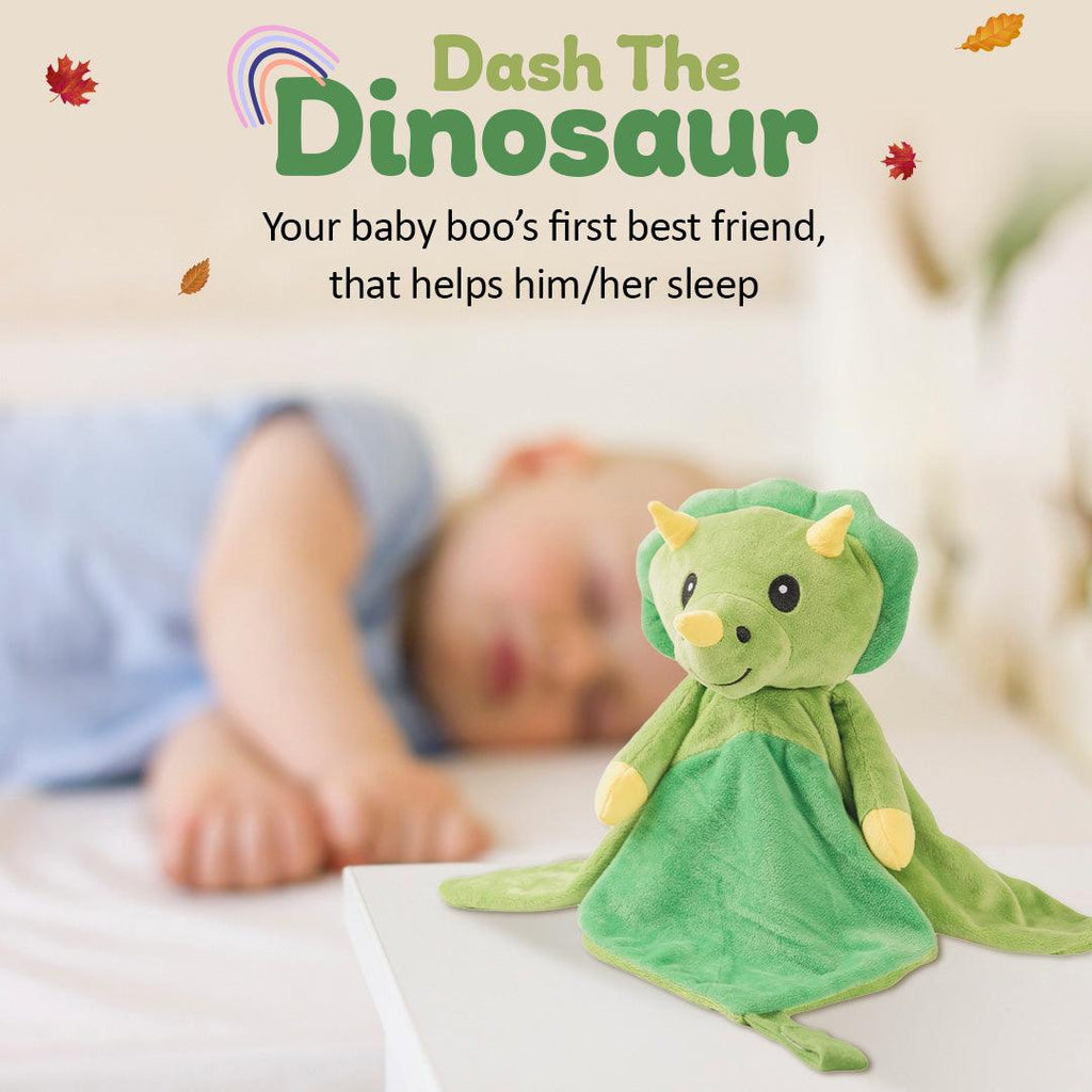 Dash the Dinosaur - Love by EMI lovey baby soother